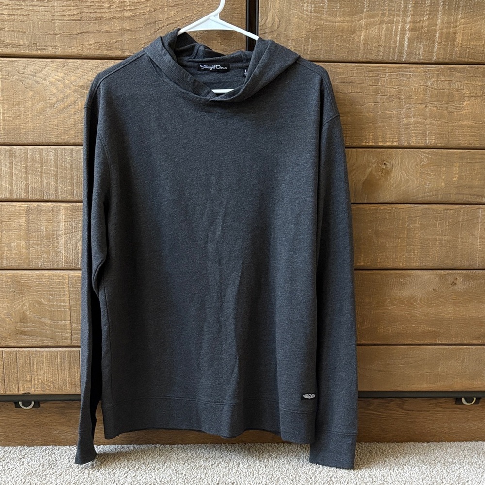 Straight Down Men’s Lightweight Hoodie - Gray